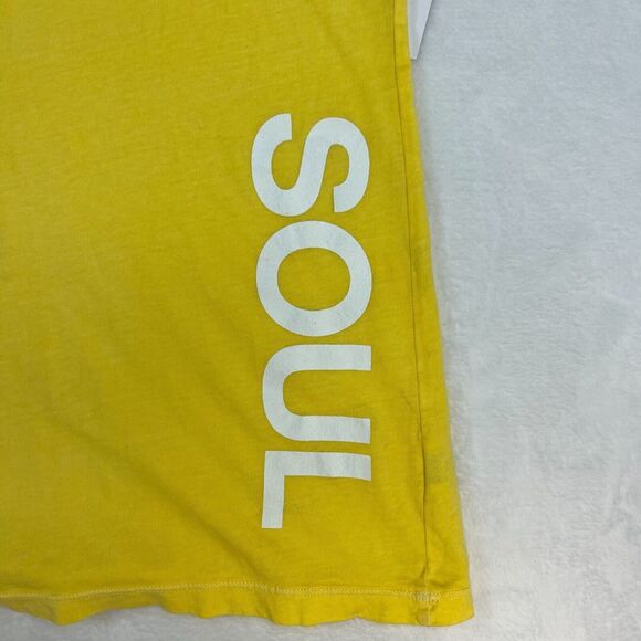 Soul Cycle Sleeveless T Shirt Womens Size XXL Yellow Workout Running Cyling - Picture 2 of 8